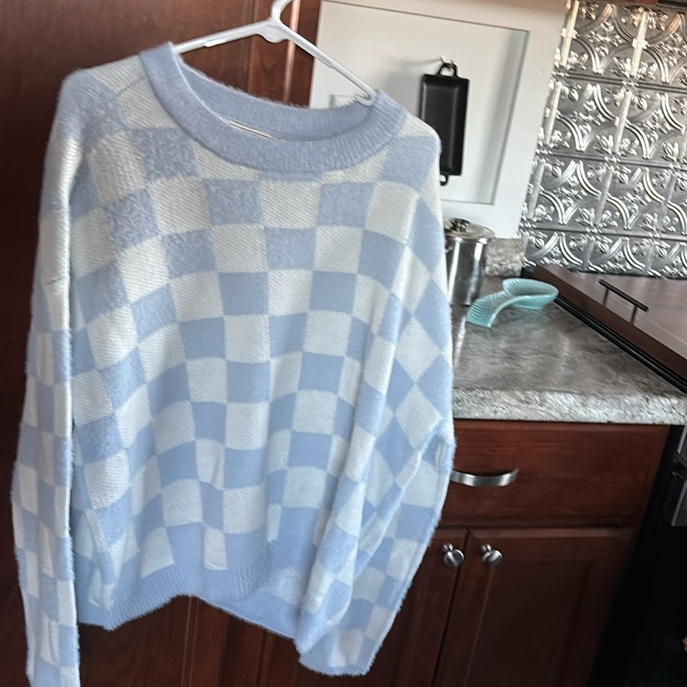 checker sweater